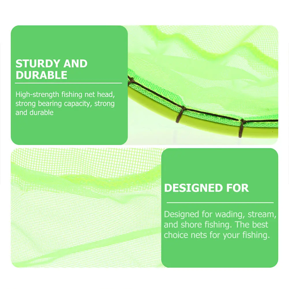 

Съемный сетчатый мешок для рыбалки, прочная рама из титанового сплава, простая установка, без царапин, подсачек для рыбы для рыбалки на открытом воздухе