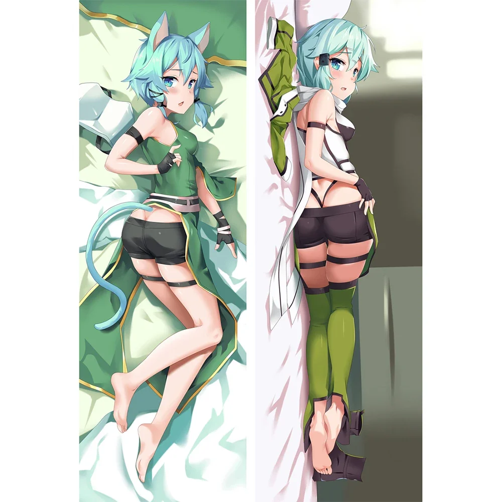 Anime Game Sword Art Online Asada Shino Dakimakura Hugging Body Pillow Cover Throw Cushion Pillowcase Home Decor 150/160/170cm