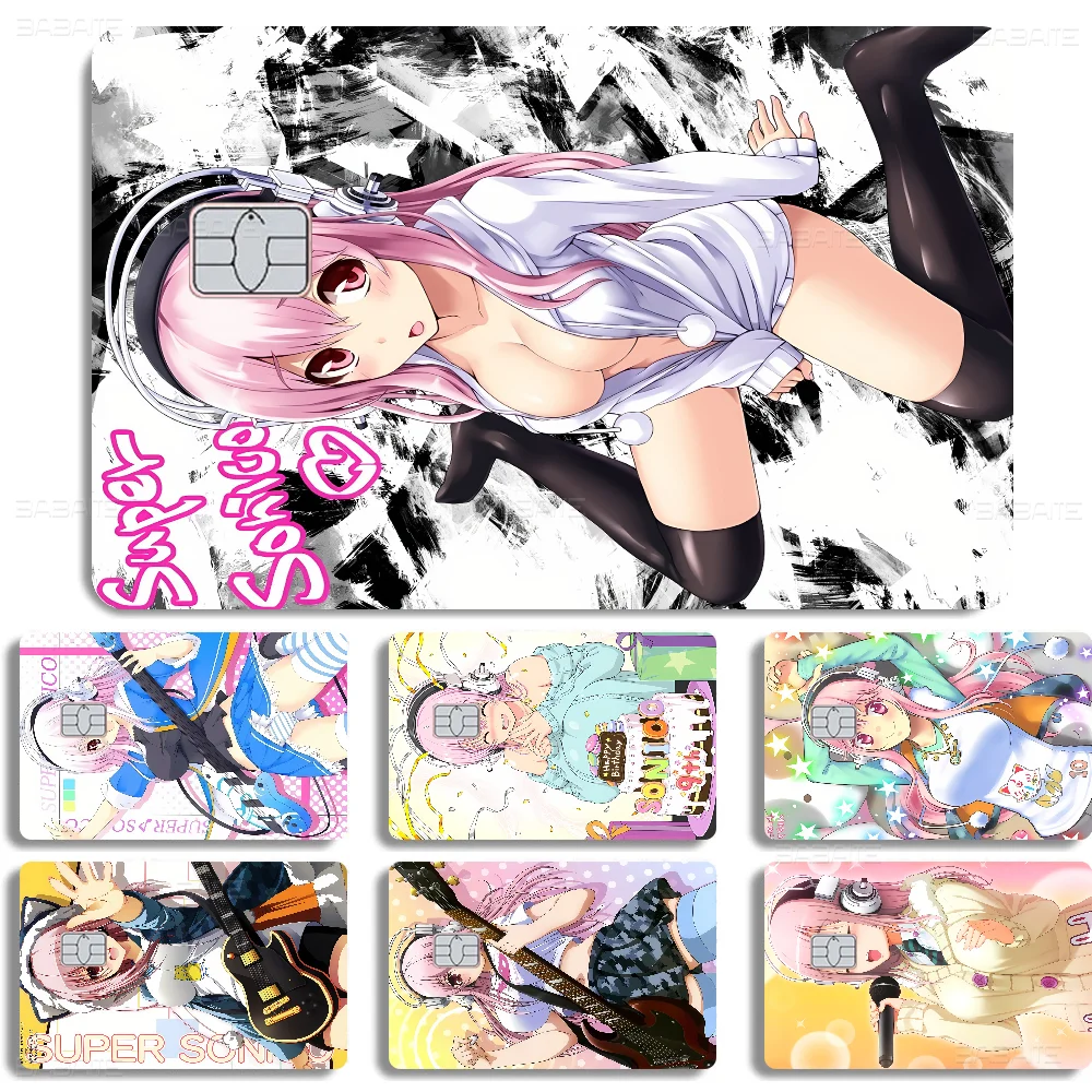 Super Sonico Manga 100% Hot Sale Amine Credit Debit Bank Card Bus Card Film Skin Sticker