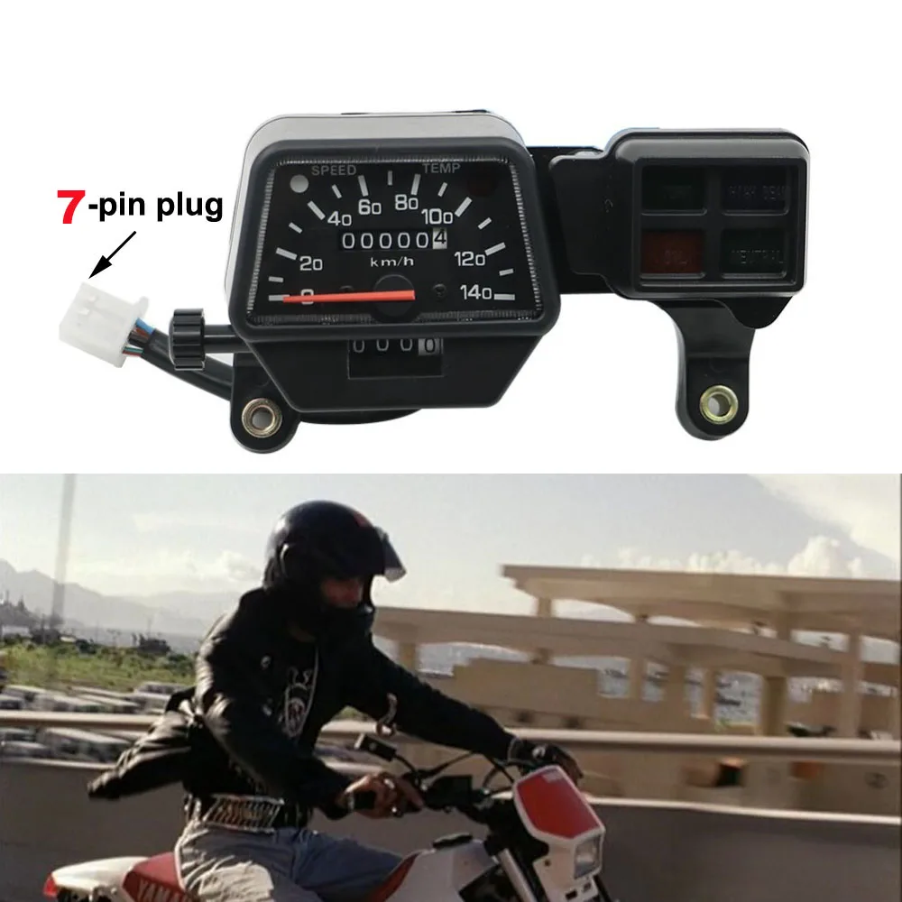 Dla Yamaha DT125R DT200R prędkościomierz motocyklowy licznik kilometrów licznik kilometrów zegar Instrument Shell miernik obrotomierz
