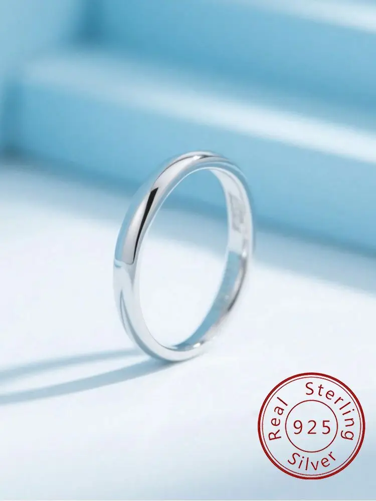 925 Sterling Silver Zircon 3mm Circular Aperture Fashionable Ring For Women Engagement Wedding Luxury High Quality Fine Jewelry