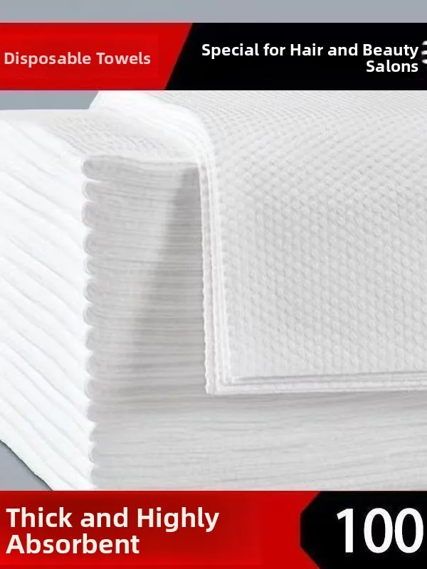 

Одноразовые полотенца Thiened с жемчужным узором, специальные полотенца для парикмахерских и домашнего использования, впитывающие, портативные, одноразовые, оптом