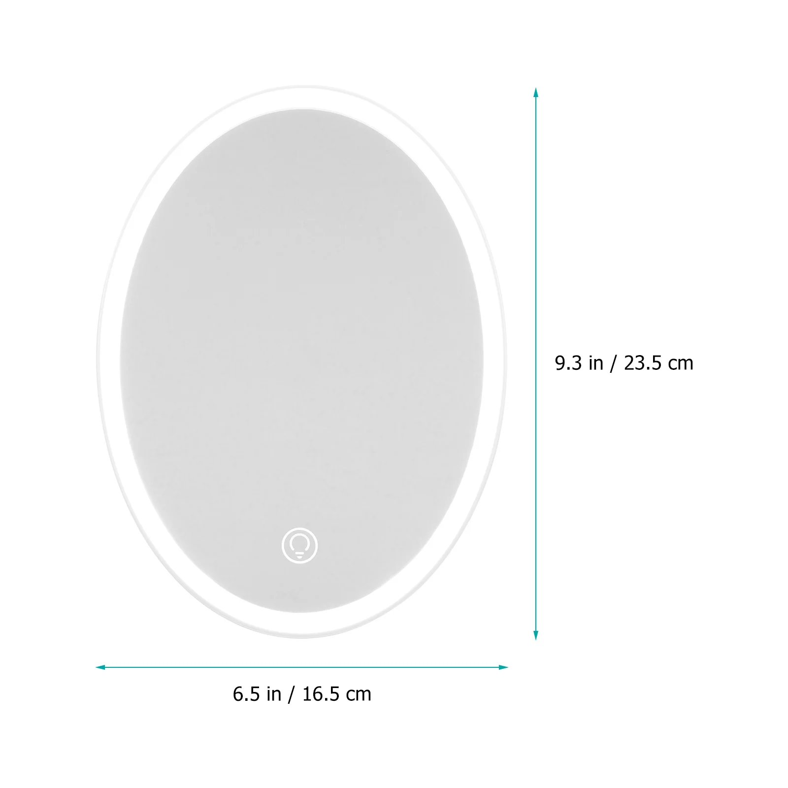Lusterko do makijażu LED o wysokiej rozdzielczości, prosty design, przenośne, lekkie, stabilna podstawa, idealne do codziennego użytku i na prezent.