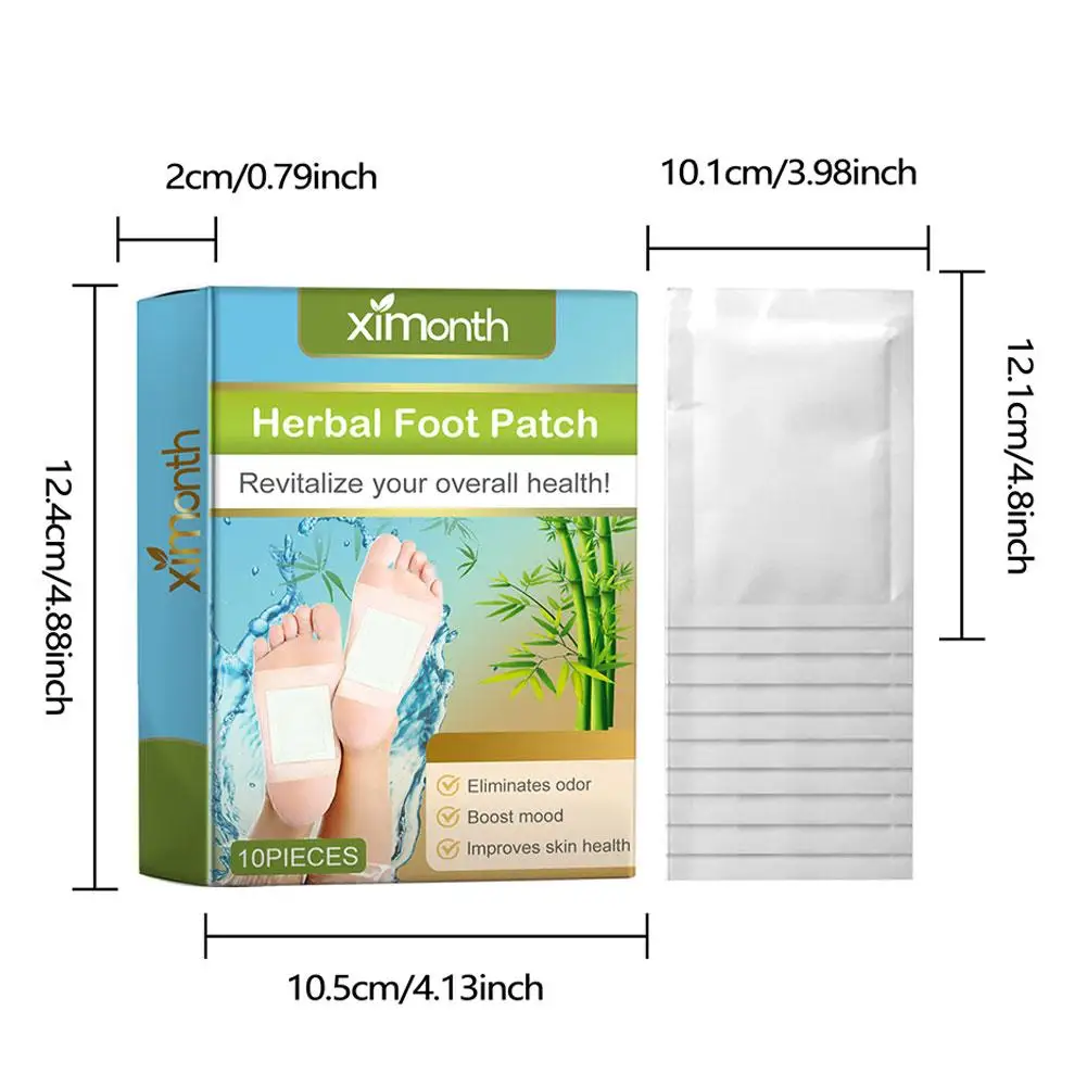 Foot Pad Herbal Foot Patch Deep Cleansing Foot Pads for Better Sleep & Foot Care & Stress Relief Foot Odor Removal Patches