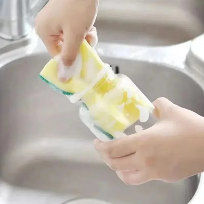 20/50Pcs Highly Absorbent Double-Sided Sponge Magic Reusable Clean Pot Rust Sponge Cleaning Brush Kitchen Grease Cleaning Tool