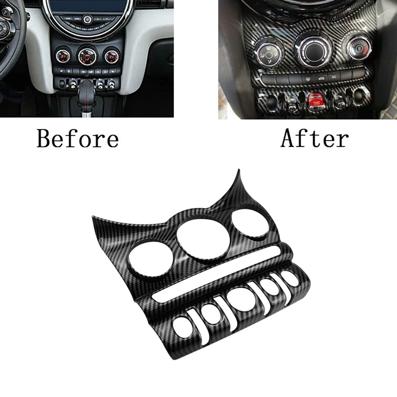 Car Air Conditioning CD Panel Cover Trims Frame Fit For Mini Cooper F55 F56 F57 Hatchback 2014-2021