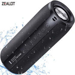 ZEALOT S51 Portable Bluetooth Speaker TWS Wireless Bass Subwoofer Waterproof Outdoor Speakers Boombox AUX TF Stereo Loudspeaker