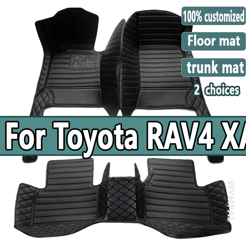 Car Floor Mats For Toyota RAV4 XA50 Hybrid(E-CVT) 2020 2021 2022 2023 2024 Suzuki Across Foot Pads Carpet Interior Accessories