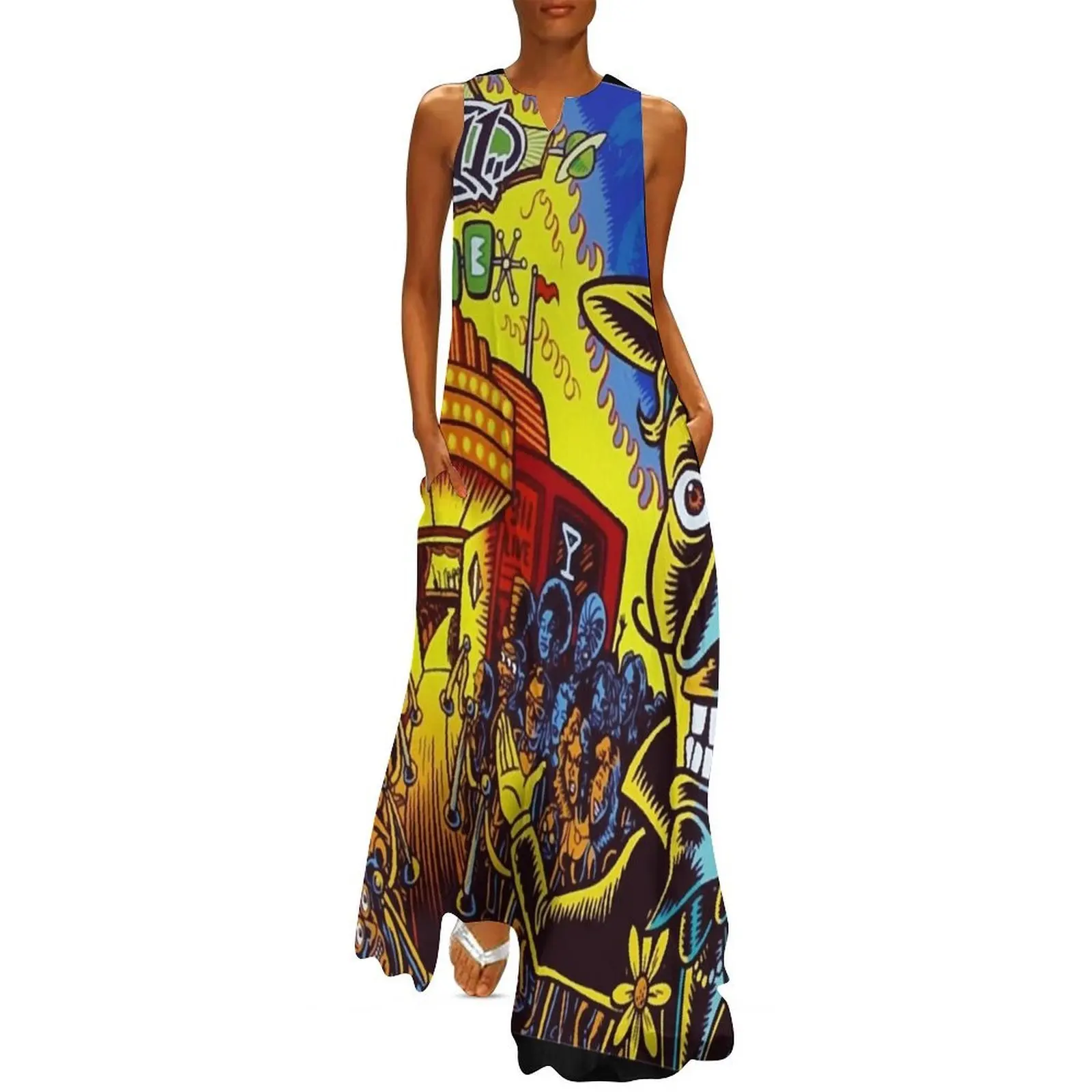

Music punk vintage Long Dress dresses summer Women's evening dress wedding dresses for woman