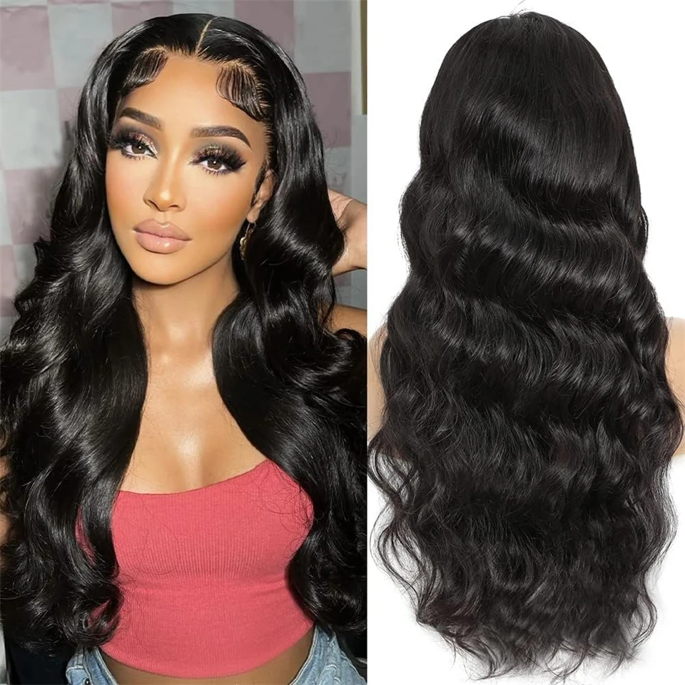 

FABHAIR 5x5 HD Lace Closure Wigs Human Hair Pre Plucked 5X5 Body Wave Lace Front Wigs Brazilian Virgin Human Hair 180% Density