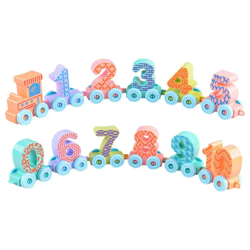 Number Train Toy Building Blocks Number Set Interactive Building Set Educational Toys Number Train Fine Motor Toys Toddler Games