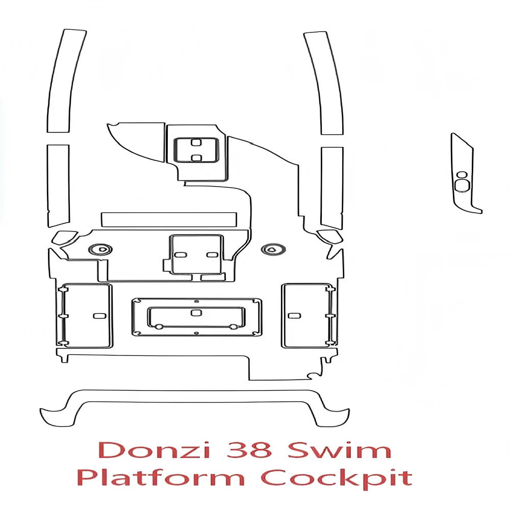 

Donzi 38, платформа для плавания, коврик для кокпита, лодка, пена EVA, искусственный тиковый коврик, напольный коврик в стиле SeaDek, самоклеящийся