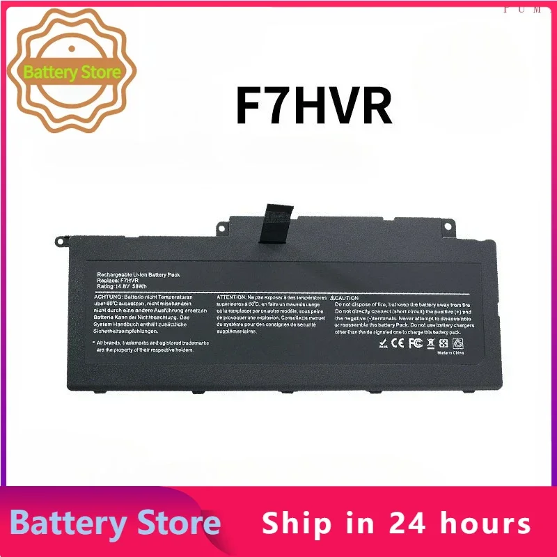 F7HVR Laptop Battery Replacement for Dell Inspiron 17 7737 15 7537 Series G4YJM 062VNH T2T3J Y1FGD