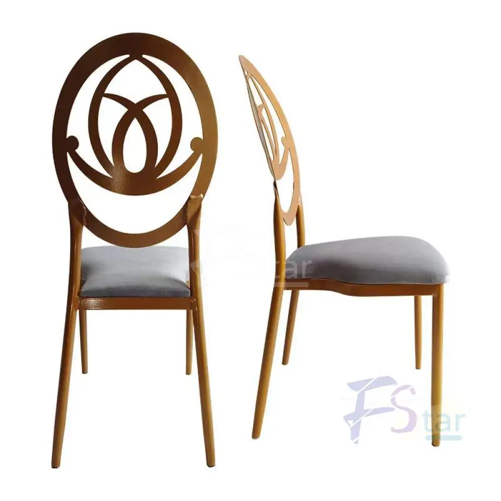 High Quality Wedding Iron Chair With Cushion Factory Wholesale