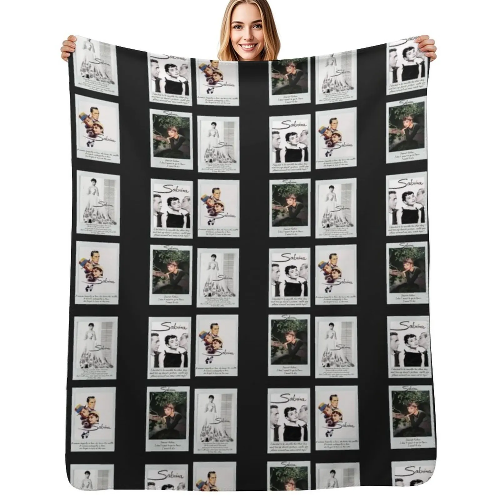 Sabrina Movie HD Sticker Set / T Shirt Throw Blanket Thin Soft Blanket for Summer Night Sleeping