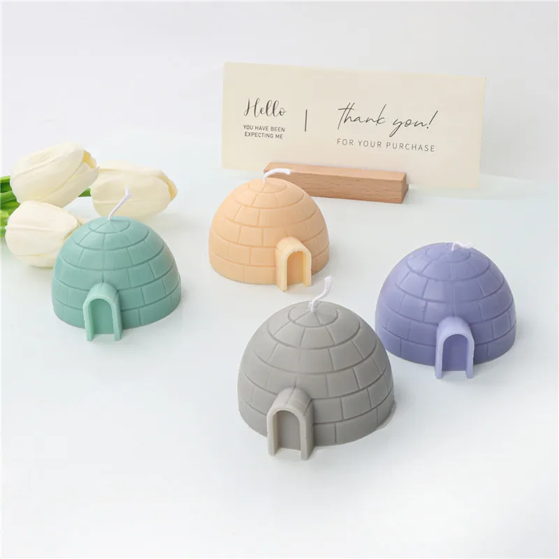 Half Ball Igloo Candle Silicone Mold For Festive And Romantic Decoration Gypsum form Homemade Handicraft Gift Making Kitchen