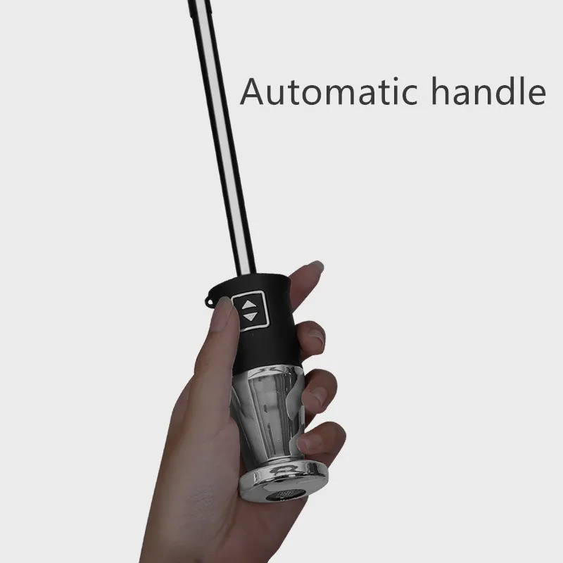For Mercedes-benz Rolls Royce 10 Bone Automatic Folding Black Glue Sunscreen Umbrella Car Logo Business Gift Umbrella