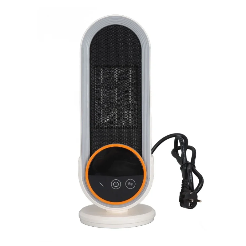 Compact Desktop Heater 1200W Fast Warm Ceramic With Timer Knob Control Thermostat Tip Over Protection for Home