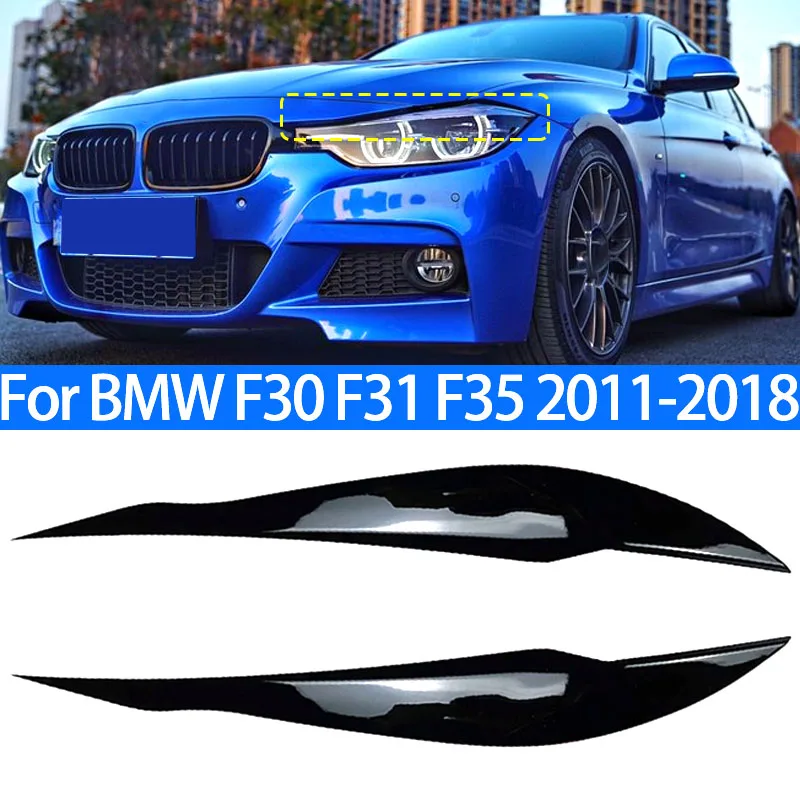 

Gloss ABS Headlight Eyebrow Eyelid for BMW F30 Sedan 2012-2015 320i 328i 335i F80 M3 2014-2018 F31 Touring 2013-2015 320i 328i