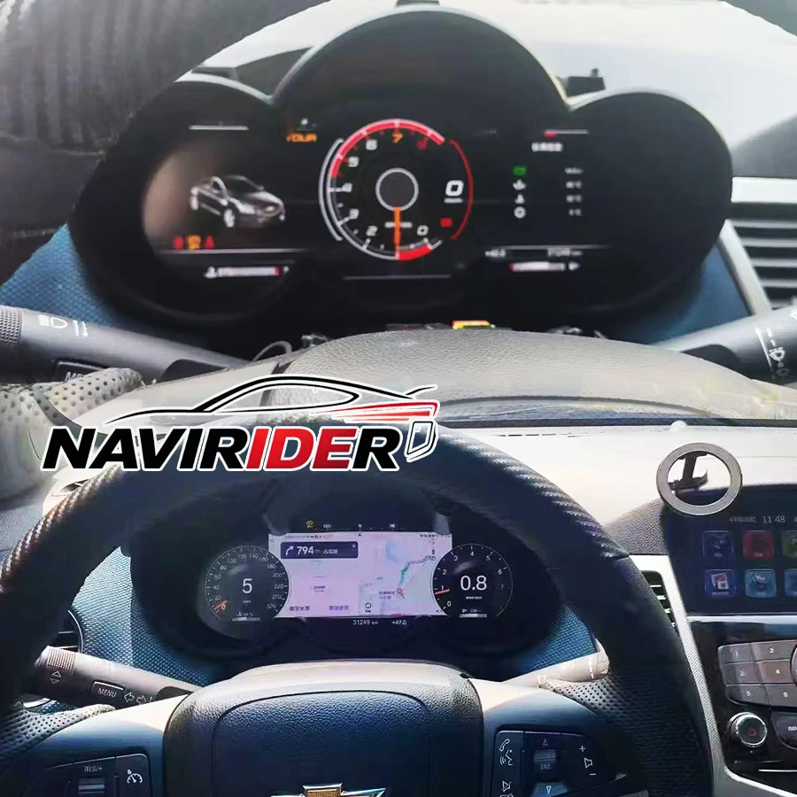 Yes 12.3inch LCD Dashboard Screen For Chevrolet Cruze Lacetti Classic Lacett 2009-2022 Generation Car Digital Instrument Cluster