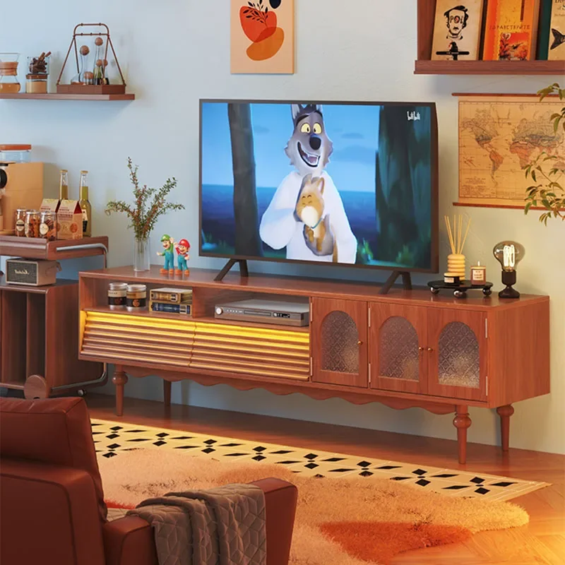 Tv Stand Luxury Living Room Floating Wooden Bench Shelf Modern Tv Cabinet Mobile Soggiorno Theater Soporte Television Furniture