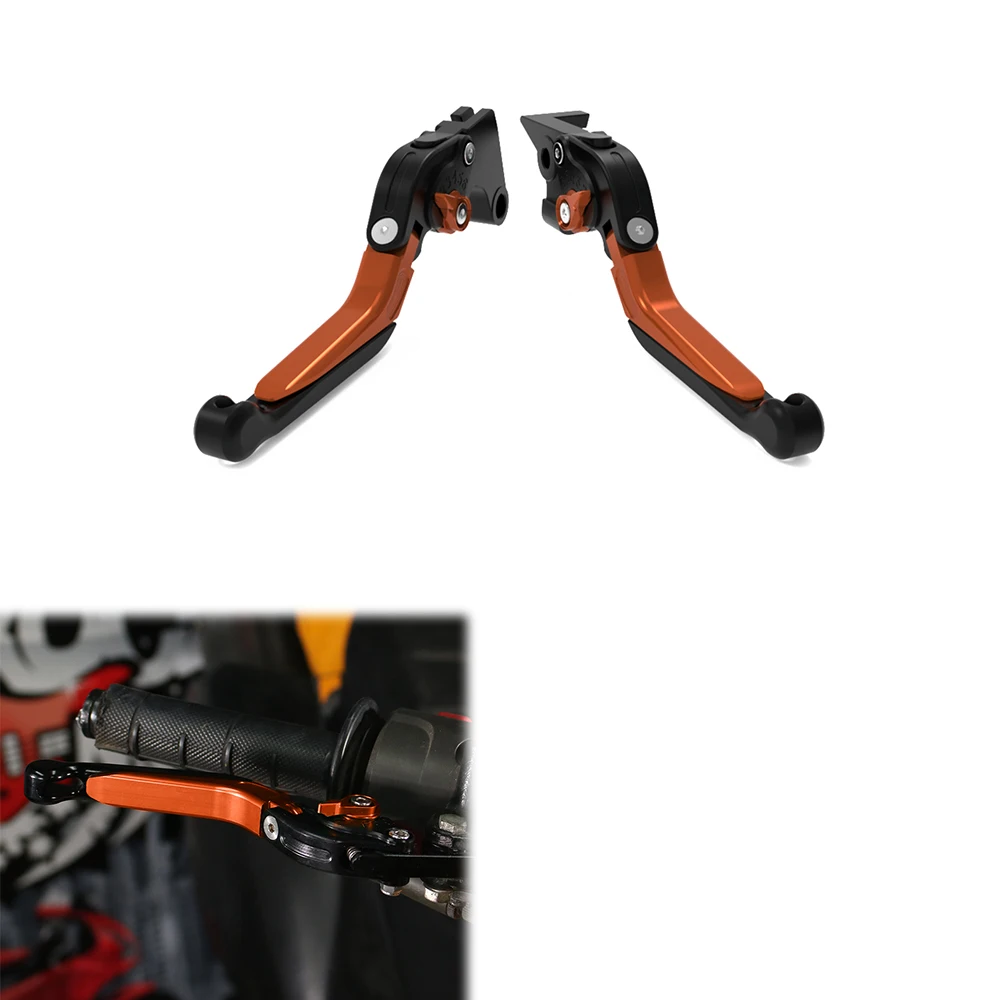 Motorcycle CNC Brake Lever Clutch Lever Fit For KTM Duke R 890 2020 2021 2022 2023 Adjustable Foldable Extendable Handle Levers