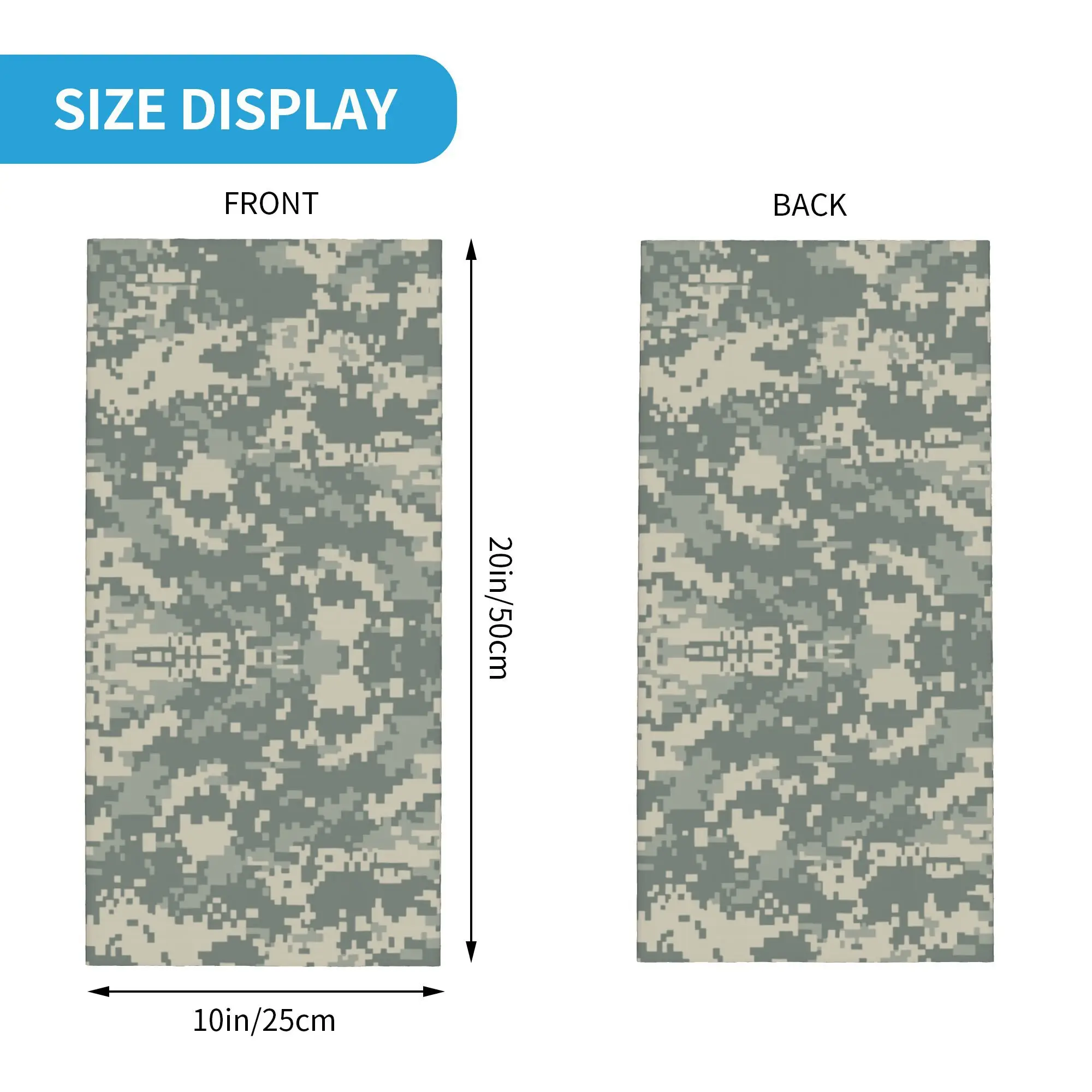 مخصص الجيش التمويه الرقبة الجراب الرجال النساء الأشعة فوق البنفسجية الوجه درع الشتاء العسكرية كامو باندانا وشاح لركوب الدراجات