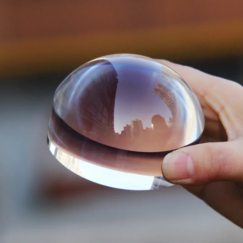 4X Dome/Paperweight Magnifier with Storage Bag, 95mm Table Magnifying Dome Magnifying Glass Acrylic Optical Magnifier 돋보기