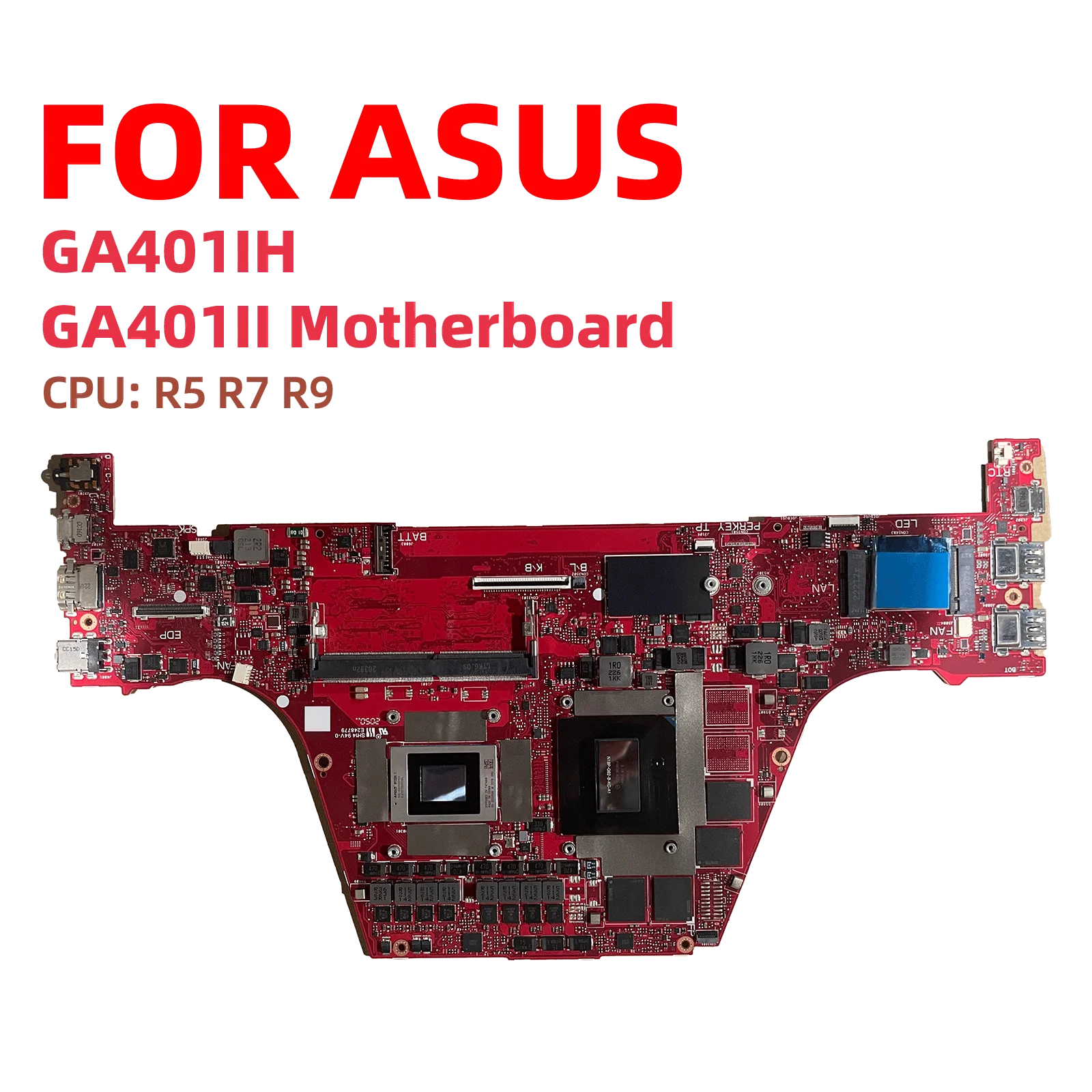 

GA401II Laptop Motherboard For ASUS ROG Zephyrus G14 GA401I GA401II GA401IH Notebook Mainboard With R5 R7 R9 CPU 100% tests OK