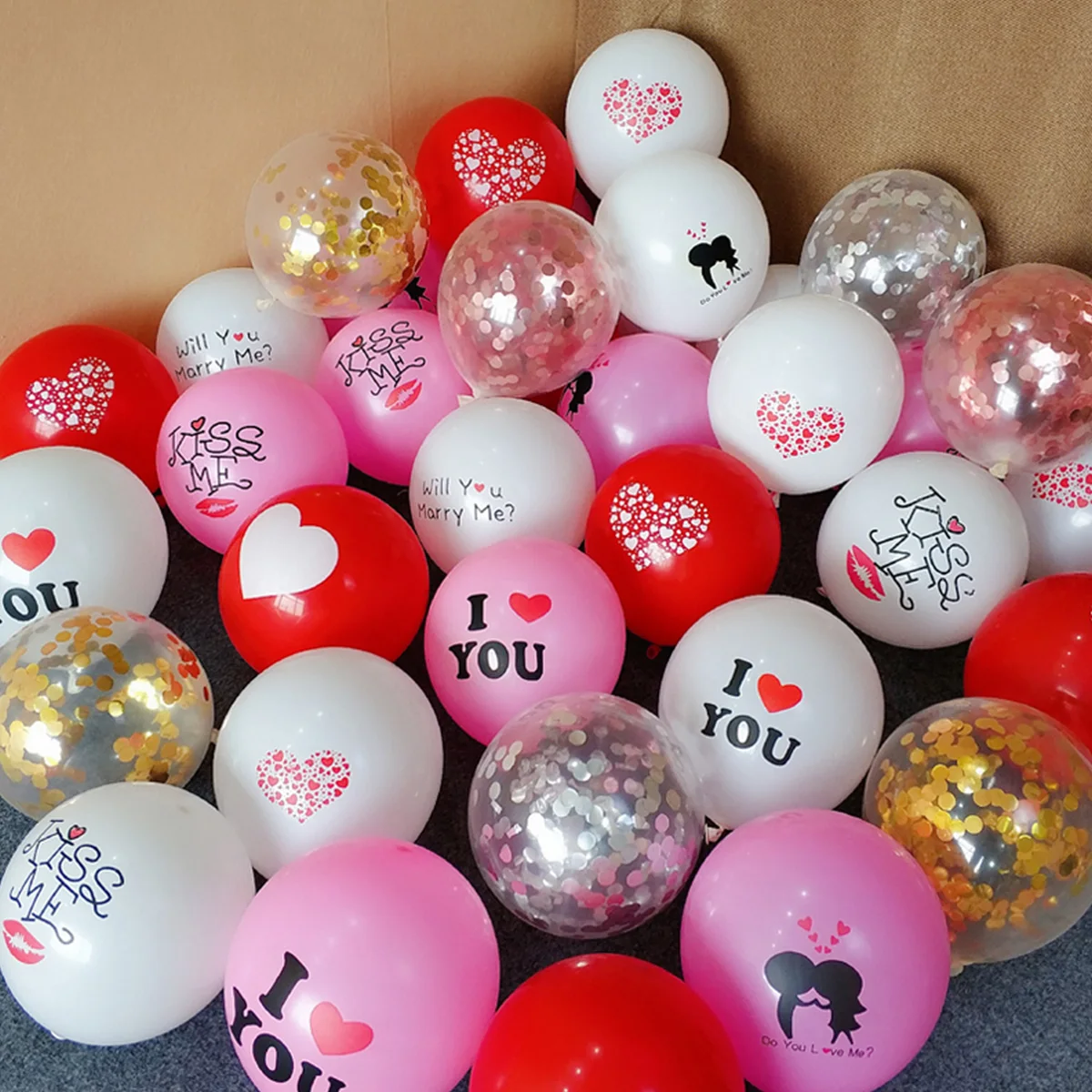 

Balloon Filled with Confetti Birthday Glitter Wedding Decoration Rose Gold Balloons