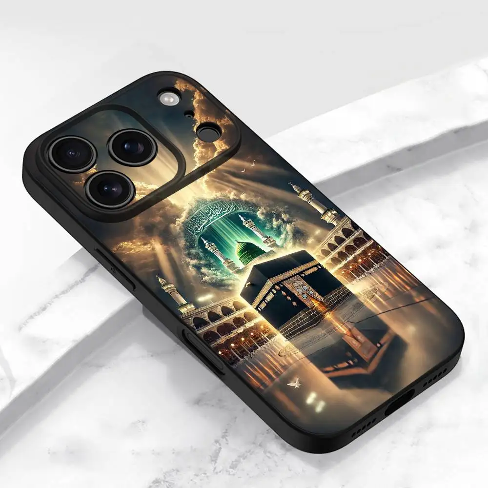Чехол для телефона Arab Islamic Mecca Pilgrim для iPhone 13,16,12,14,15,11,17,Pro,Max,Plus,E,Air,Mini противоударный чехол
