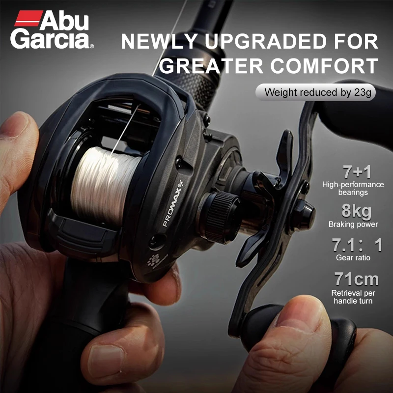 Abu Garcia PMAX SX carrete de cebo 7.1 freno magnético lubina y lucio