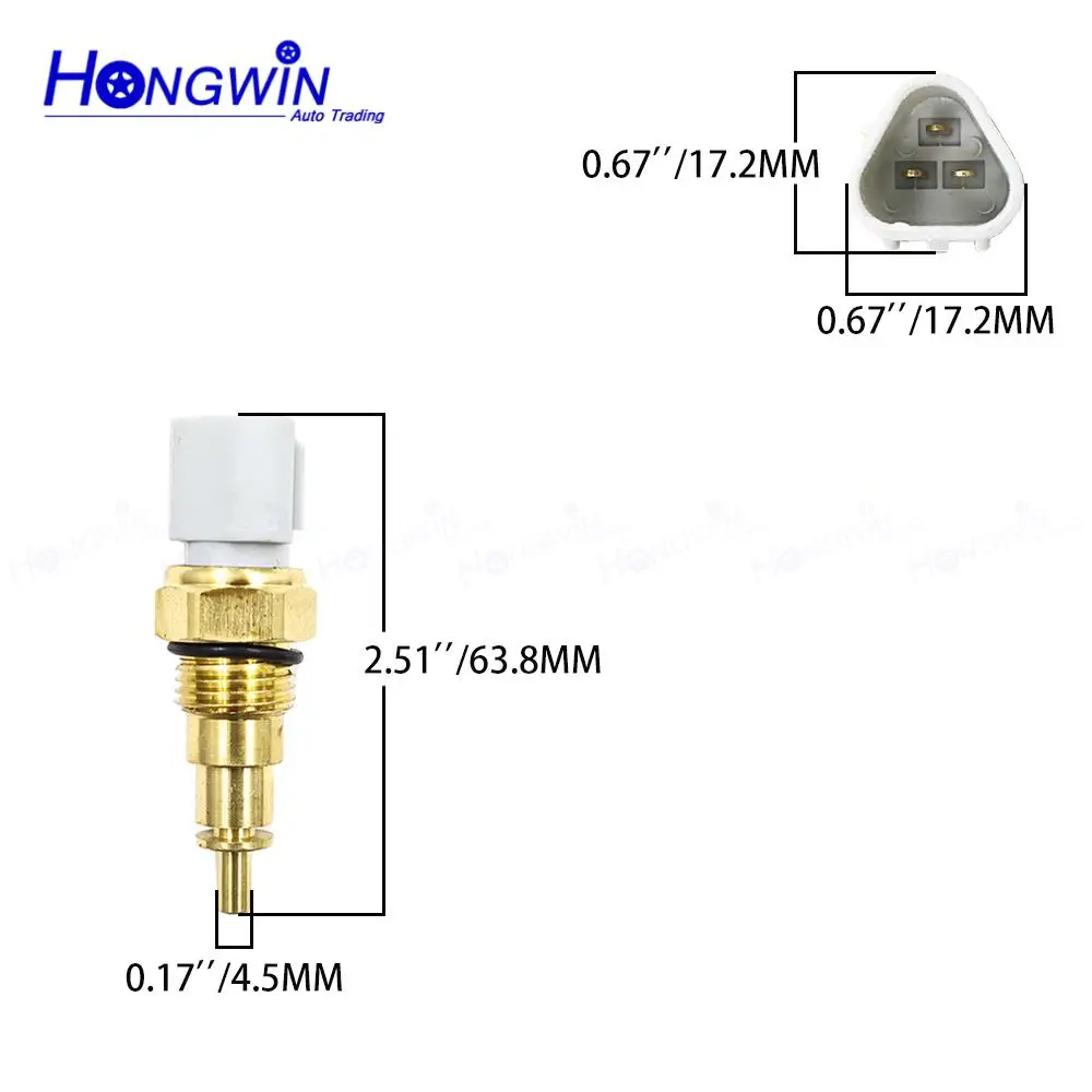 8981566480 Water Temperature Sensor Fits John Deere Excavator 135D 135G 190GW Coolant Sensor Fit Isuzu 4HK1 4JJ1 6UZ1