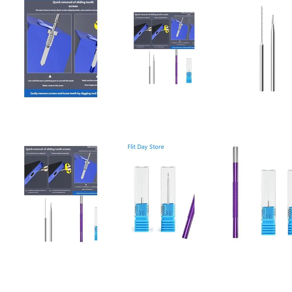 F92C Antislip Grip Damaged Screw Extractor Drill Bit for Power Tool Mobile Repair