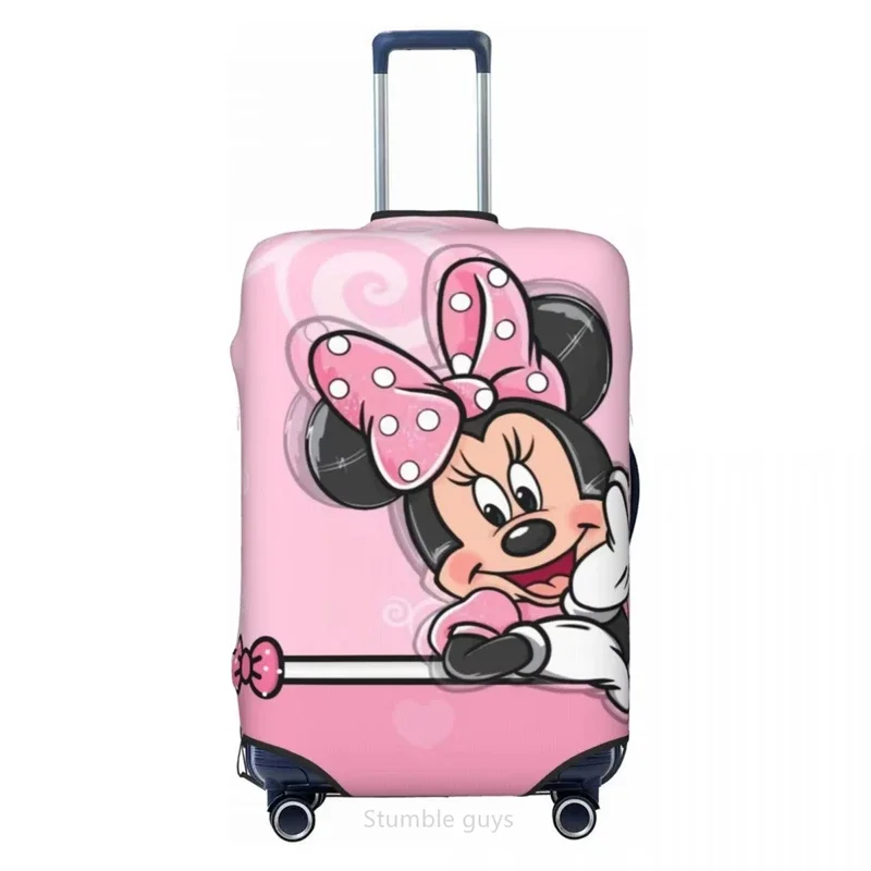 

Прочный эластичный чехол для чемодана с принтом M-Minnies для багажа размером 18-32 дюйма, моющийся, пыленепроницаемый, устойчивый к царапинам, для авиаперелетов и поездок на автомобиле