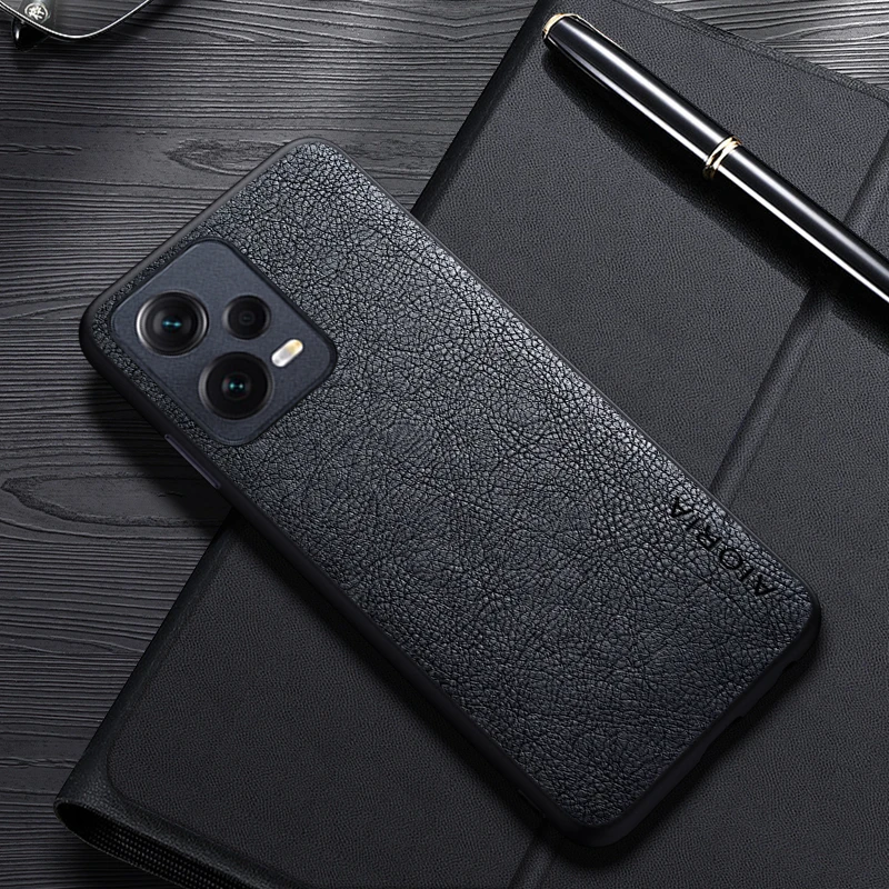 Case For Xiaomi Redmi Note 12 Pro Plus 12 Turbo 4G 5G Simple Design Luxury Leather Business Cover For Redmi Note 12S Case