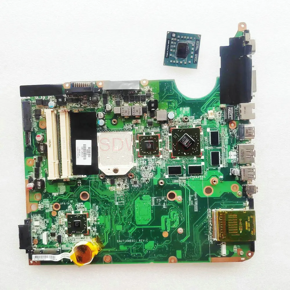 For HP Pavilion DV6 DV6-2000 Notebook 571187-001 DAUT1AMB6E1 laptop Motherboard DAUT1AMB6E0 MainBoard HD 4650 1GB Free CPU