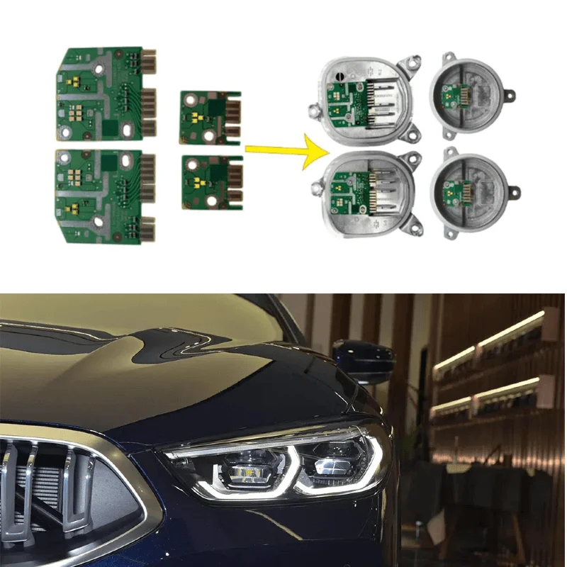 

63119498647 63119498648 Белая плата DRL Angel Eye для BMW 8 серии M8 G14 G15 F91 F92 G16 840i M850i дневные ходовые огни