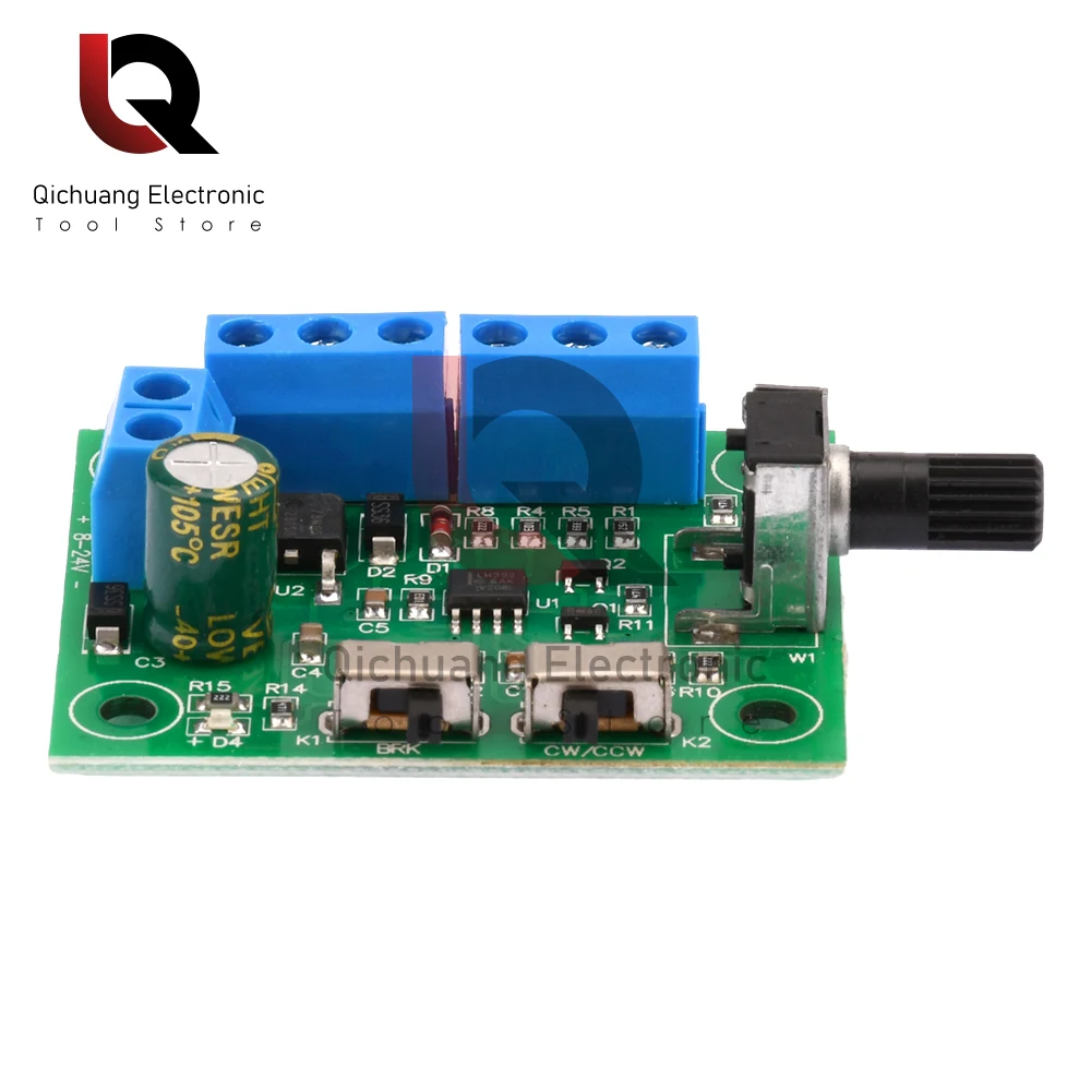 DC8-24V Brushless DC Motor Speed Controller Driver PWM Speed Control Board Pinpoint Regulator Forward And Backward Control 18KHz