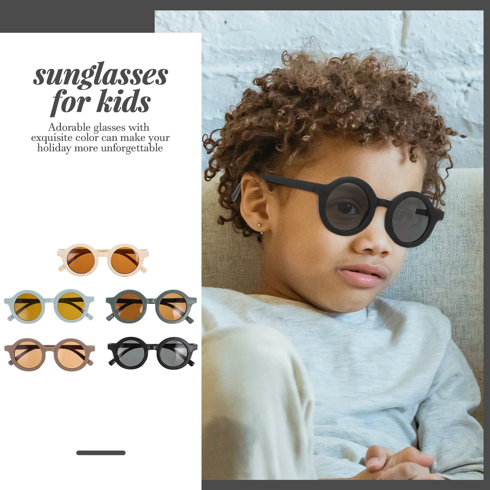 

5Pairs Kid Glasses Fun Fashionable for Holiday Gatherings Children Activities Comfortable Fit Small