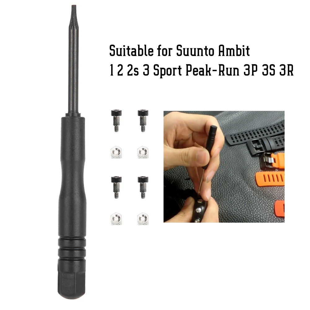 Kit de Ferramentas para Suunto Ambit: Parafusos, Porcas e Chaves de Fenda para Suunto Ambit 1, 2, 2s, 3/Sport Run 3P, 3S, 3R