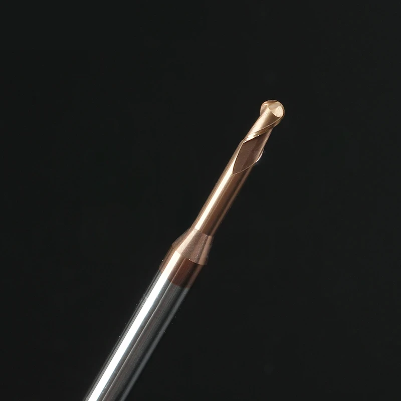 R0.5/R0.75/R1.5 Deep Groove Alloy Ball Milling Cutter Avoiding Long Neck Cutting Lengthening CNC 2F Deep Hole Steel For Metal