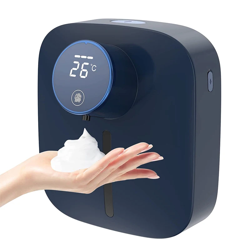 

Electric Foaming Soap Dispenser LED Temperature Display Wall Mounted Non-Contact Infrared Sensor Foaming Machine Liquid Dispense