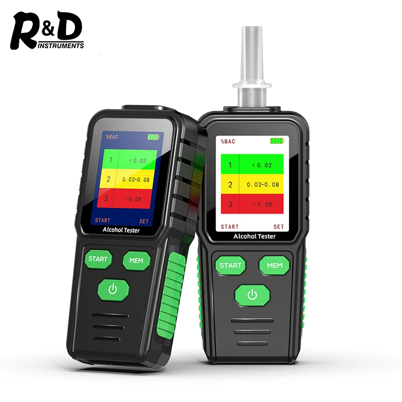 R & D-probador profesional de Alcohol RD930, alcoholímetro Digital para coche, probador de respiración de vino, Detector de Alcohol recargable,