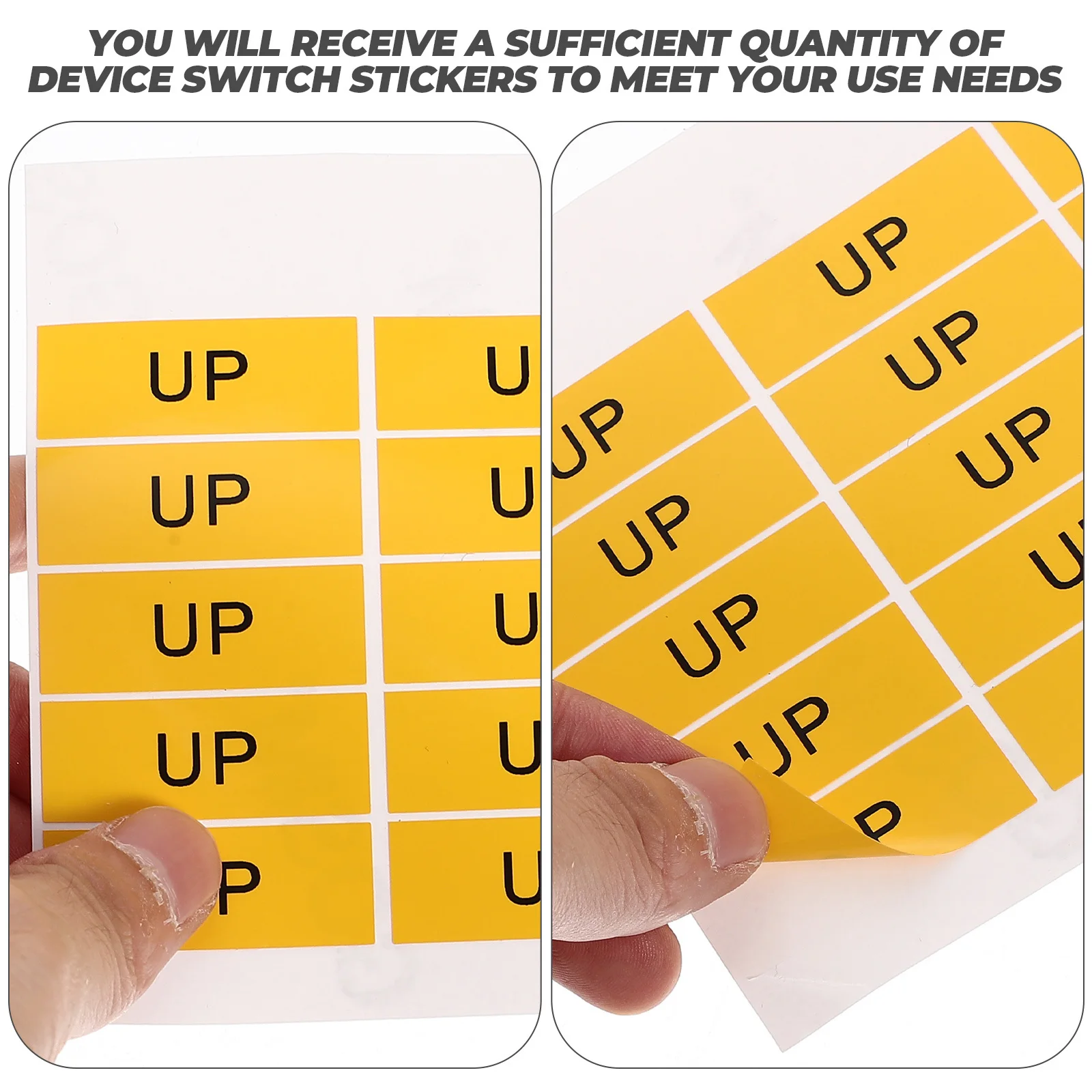 

20Pcs Device Machine Stickers Up Caution Decal Safe Reliable PVC Material Easy Apply Remove Home Office Use Up Machine Decal