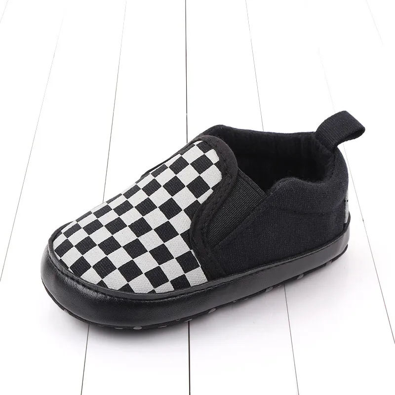 Yibubu Baby Shoes Cute Lattice Design Indoor Sofft Soled Non-slip Toddler Shoes The Lattice Design Is Simple And Stylish