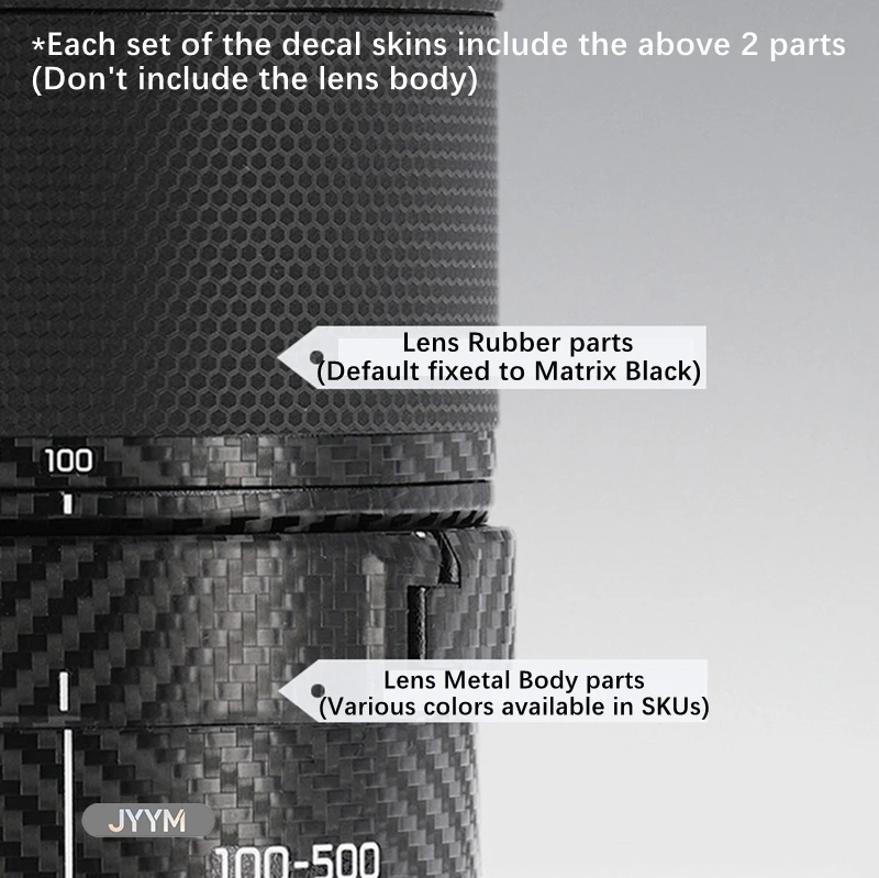 ملصق لباناسونيك S 100-500 مللي متر F5-7.1 عدسة الكاميرا ملصق مائي الجلد الفينيل التفاف طبقة رقيقة واقية معطف ل Lumix 100-500 5-7.1 F/5-7.1