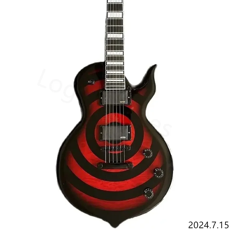 Wylde zakk Grail Genesis Bullseye Electric Guitar black red top ship quickly