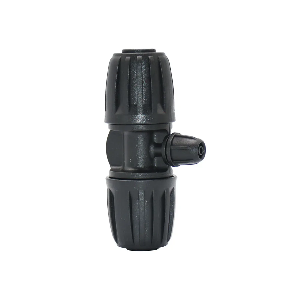 Tee Elbow End Plug, Encaixes de tubulação PE, Reduzindo o conector Barb, Acoplamento divisor de mangueira de jardim, 20mm a 16mm 4mm 7mm