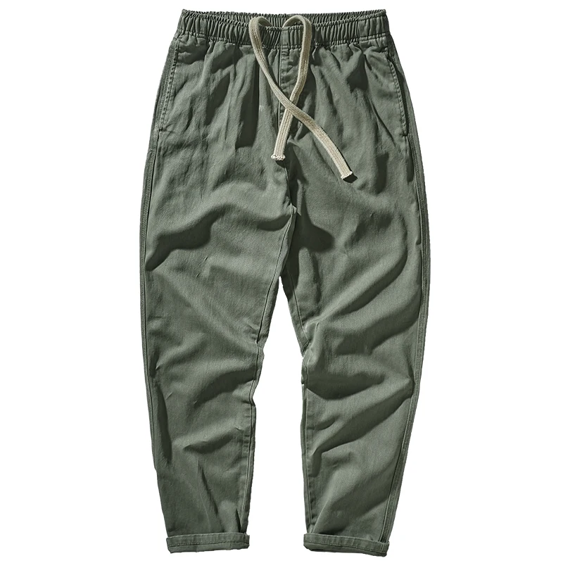 

New Straight-leg Casual Pants Men's Large Size Loose-fitting Elastic Waist Sagging Wide Leg Pants